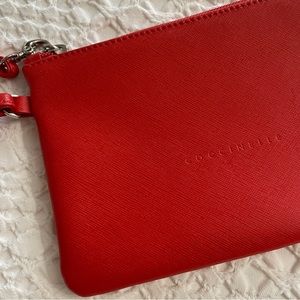 ‘Coccinelle’ Genuine Leather Wristlet Purse